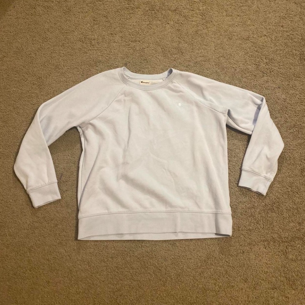baby blue crewneck